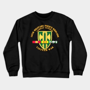 18th MP Bde - Vietnam War  w SVC Ribbons Crewneck Sweatshirt